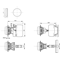 Lampka sygnalizacyjna 22mm czerwona 230V AC LED