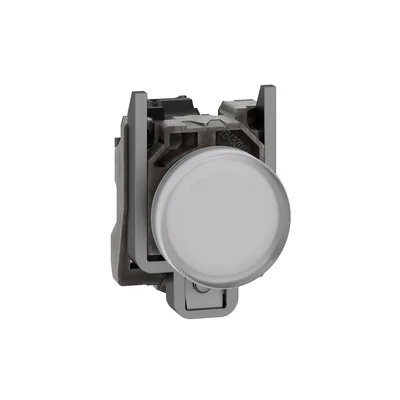 Lampka sygnalizacyjna biała LED 110-120V metalowa typowa
