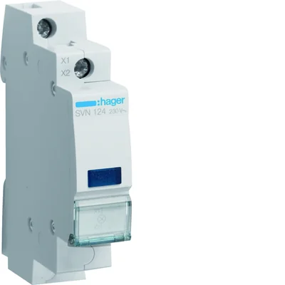 Lampka sygnalizacyjna niebieska 230V AC
