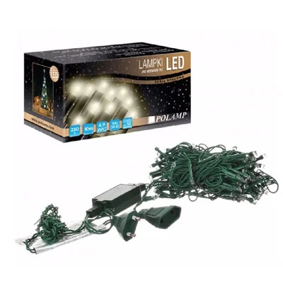 LAMPKI CHOINKOWE LED BIAŁE ZIMNE