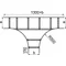 Larghezza T 400mm altezza 160mm