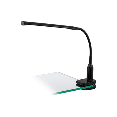 LAROA Schwarze Klemmlampe