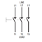 Lasttrennschalter GA032A, mit grauem und schwarzem Griff, 32A, AC21A