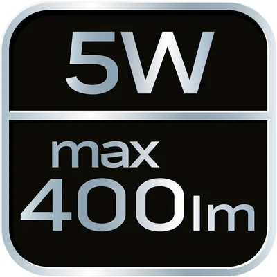 Latarka czołowa bateryjna 400 lm, zoom, CREE R5, 3 x AAA