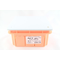 LAVA LINE Caja de empotrar con tapa blanca 130x130x70 IP40 naranja