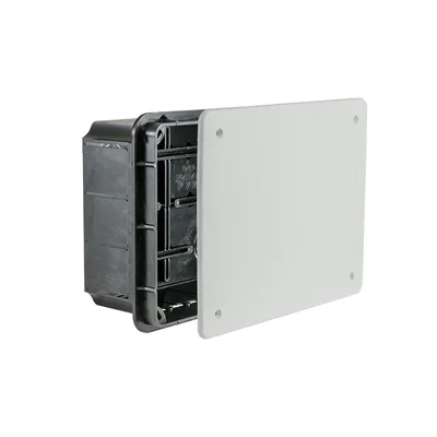 LAVA LINE Caja de empotrar con tapa blanca 160x130x70 IP40 naranja
