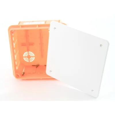 LAVA LINE Flush-mounted box with a white cover 130x130x70 IP40 orange