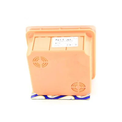 LAVA LINE Flush-mounted box with a white cover 130x130x70 IP40 orange