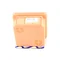 LAVA LINE Flush-mounted box with a white cover 130x130x70 IP40 orange