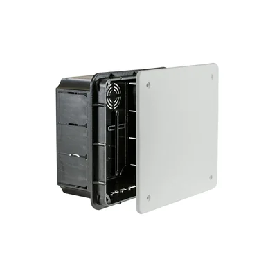 LAVA LINE Flush-mounted box with a white cover 130x130x70 IP40 orange