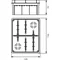 LAVA LINE Flush-mounted box with a white cover 160x130x70 IP40 orange