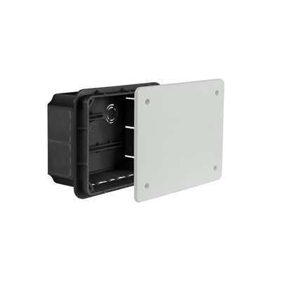 LAVA LINE Flush-mounted box with white cover 130x100x62mm IP40 orange