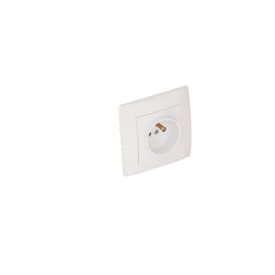 LC-13 WESA Single socket 2P+Z p/t white