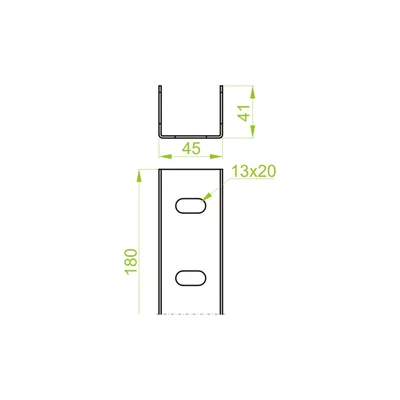 LCM41H41F Channel connector, sheet thickness - 1.50 mm