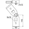 LDDCH60 N Articulated add-on connector, sheet thickness - 2 mm