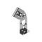 LDDTH45 N Articulated add-on connector, sheet thickness - 3 mm