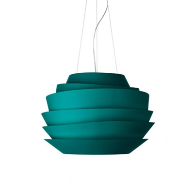 Le Soleil fluorescent turquoise display pendant lamp