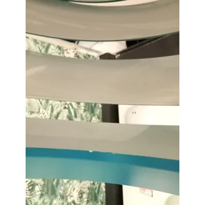 Le Soleil fluoreszierende türkisfarbene Display-Pendelleuchte