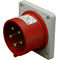 LEADER PLUS Einbaustecker gerade 32A 5p IP44