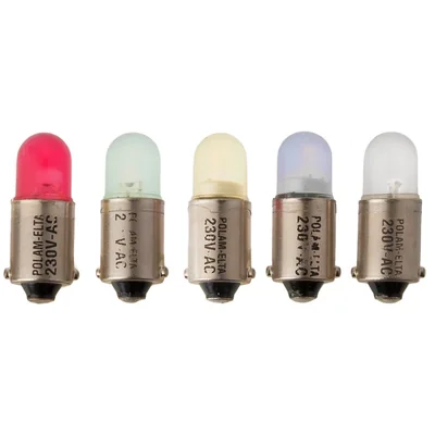 LED amarillo 1W BA9s 24V AC/DC