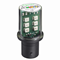 LED amarillo con base BA15D, 24V