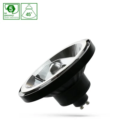 LED AR111 GU10 230V 12W SMD 45° NW SPETTRO NERO GARANZIA 5 ANNI