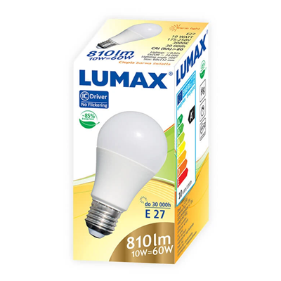 LED bulb 10W E27 810lm WW