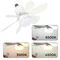 LED Ceiling Fan E27 24W 12W+12W 1200LM CCT 38dB