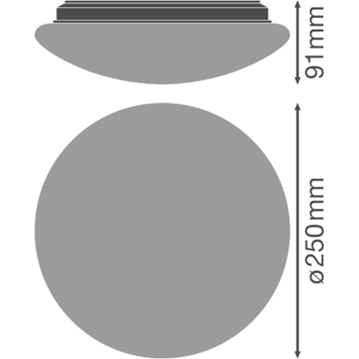 LED ceiling lamp 13W IP44 960lm