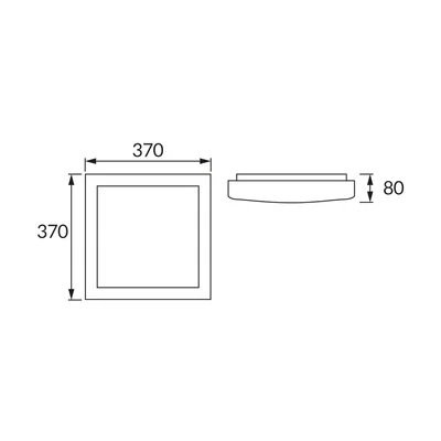 LED ceiling lamp ALEX LED D 24W NW