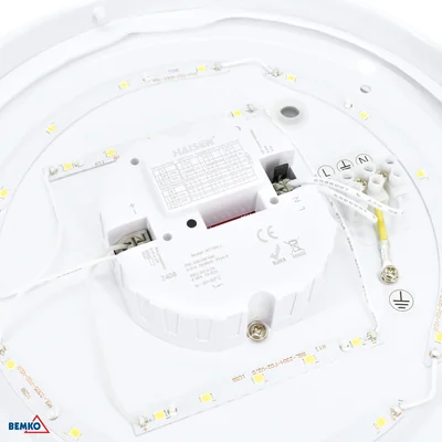 LED-Deckenleuchte PLATO 12W 4000K 1130LM IP44 Mikrosensor mit Halbschirmfunktion