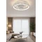 LED-Deckenventilator CRYSTAL 35W 20W+15W 2000LM 15m2 CCT 40dB