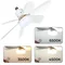 LED-Deckenventilator E27 28W 15W+13W 1500LM CCT 38dB