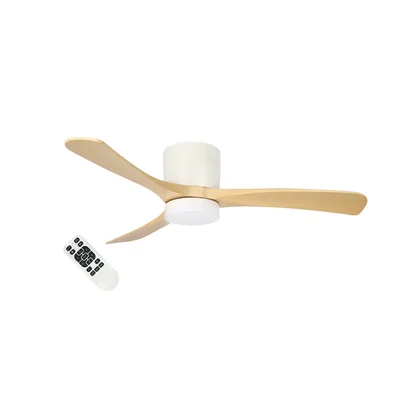 LED-Deckenventilator Metall + Holz 53 W 18 W + 35 W 1350 lm 25 m² Farbtemperatur 43 dB