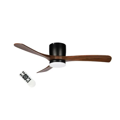 LED-Deckenventilator Metall + Holz 53 W 18 W + 35 W 1350 lm 25 m² Farbtemperatur 43 dB