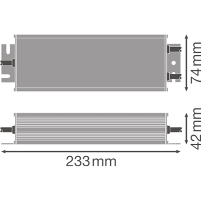 LED DRIVER 1-10 V DIM OUTDOOR PERFORMANCE Fuente de alimentación LED de tensión constante para uso exterior con interfaz 1-10V 100W 230/24V IP66