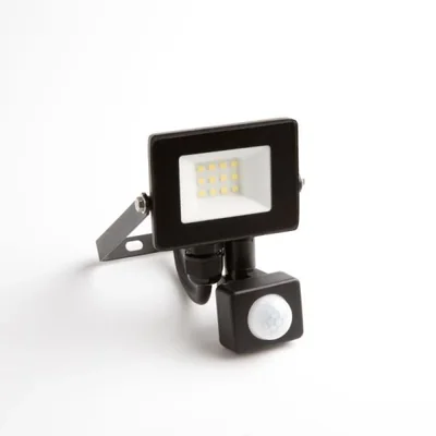 LED floodlight 10W 3000K 900lm PIR IP65