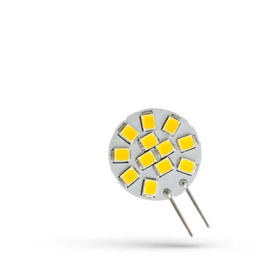 LED G4 12V 1.2W 12 LED WW 20mm SPECTRUM