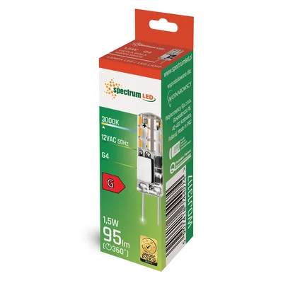 LED G4 column 12V 1.5W SILIKON WW SPECTRUM