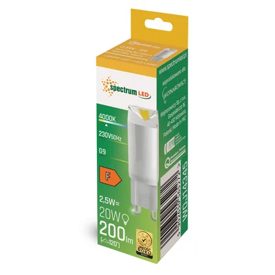 LED G9 230V 2.5W NW керамічна SPECTRUM