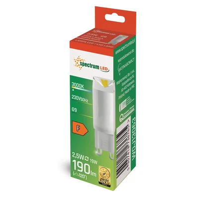 LED G9 230V 2.5W WW ceramic SPECTRUM