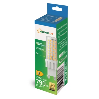 LED G9 230V 7W CW SMD SPETTRO