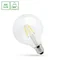 LED GLOB G125 E-27 230V 8W COG WW CLEAR SPECTRUM
