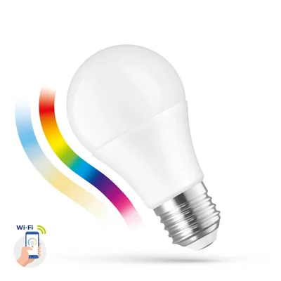 LED GLS 9W E27 230V RGBW+CCT+DIM Wi-Fi/BT Spectrum SMART