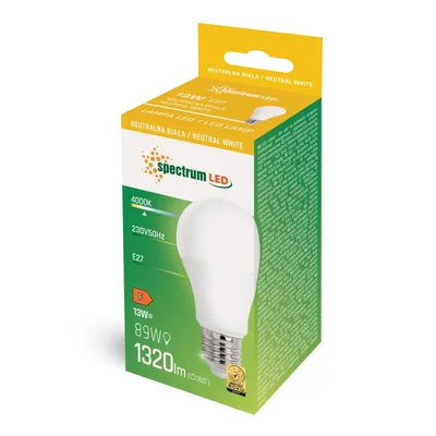 LED GLS E-27 230V 13W ESPECTRO NEGRO