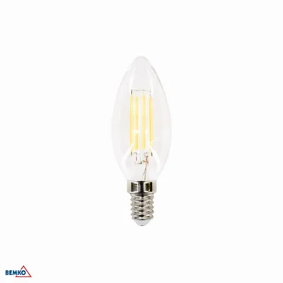 LED-Glühfadenquelle 230 V E14 C35 4 W 470 lm 4000 K 320 ST