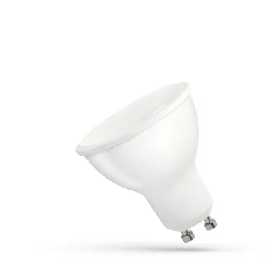 LED GU10 230V 6W SMD CW with MILKY GLASS white SPECTRUM