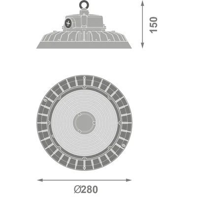 LED High Bay E 200W 840 60° IP65 Multi Lumen