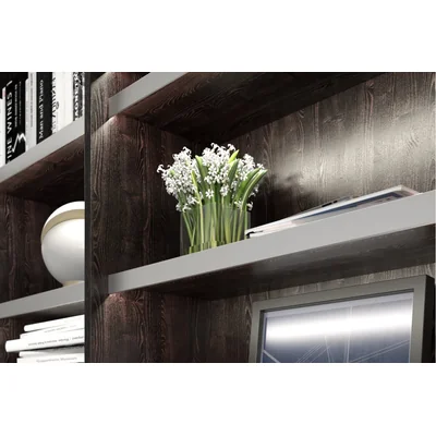 LED HLINÍKOVÝ PROFIL, ÚHLOVÝ - S ČIPY, JEDNOSTRANNÝ, GLAX SILVER, D= 3007 mm