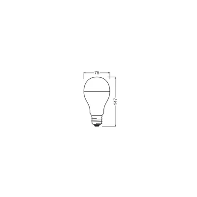 LED lamp PERFORMANCE CLASS CLASSIC A 150 FR non-dim 19W/827 E27 LEDVANCE
